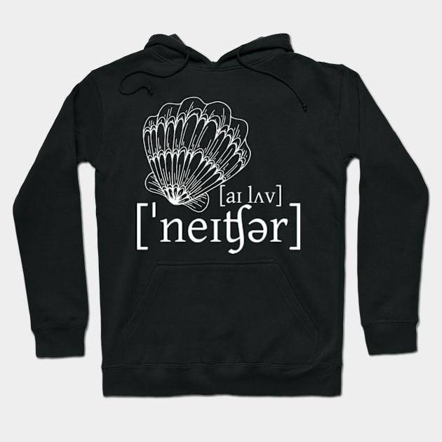 I Love Nature (shell) Hoodie by Kupla Designs